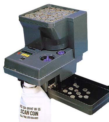 Coin Counter - Scan Coin SC313, Multi-Pass w/Hopper