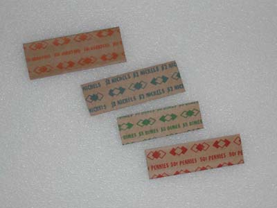 Coin Wrappers - 1 Cent Flat Wrap