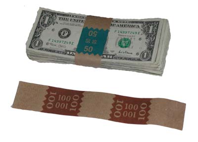Currenct bands for wrapping cash
