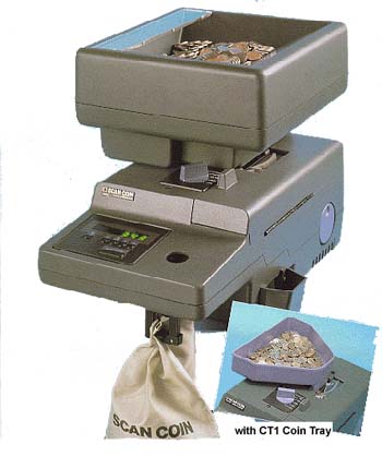 Coin Counter - Scan Coin SC3003, High Speed w/Automatic Hopper